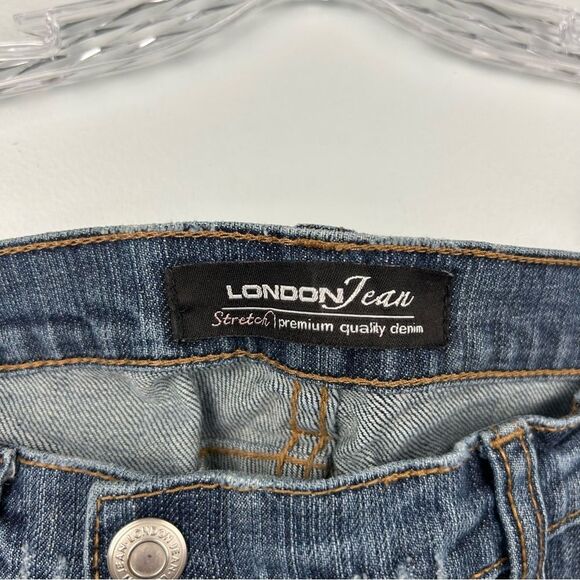 LondonJean Boot Cut Jeans Patch Pockets Retro Style Women’s Sz 2 - Picture 6 of 14